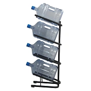 Стеллаж для бутилированной воды KD_Бридж-4 на 4 тары,цвет черный