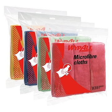 Салфетка протирочная Kimberly-Clark WypAll 8395, микрофибра, синяя, 6шт/уп