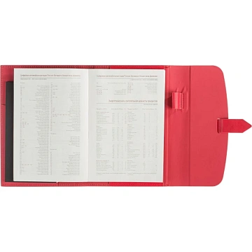 Ежедневник недатированныйА5 Senate красный 272 стр. 3-213/01