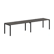 Стол 2-х местный EUWST 3580 Мокко/Черный 3526х800х750 EDIS