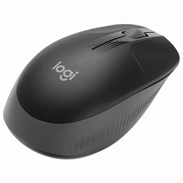 Мышь беспроводная LOGITECH M190, 2 кнопки + 1 колесо-кнопка, оптическая, черно-серая