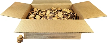 Печенье Яшкино Чайное,сахарное с глазированным дном, 4кг (УР303)