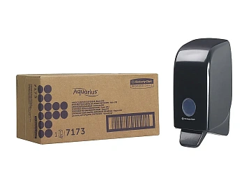 Диспенсер для мыла в картриджах Kimberly-Clark Aquarius 7173, черный, 1л