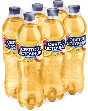 Напиток Святой Источник Лимонад груша-цитрус газированный, 1л