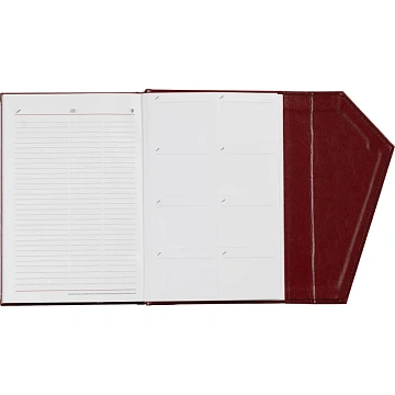 Ежедневник недатированный бордо, А5,143х210мм,180л,ATTACHE MAGNET