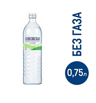 Вода питьевая Сенежская без газа, 750мл