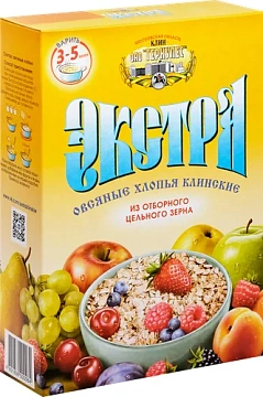 Хлопья овсяные Клинские экстра, 500г