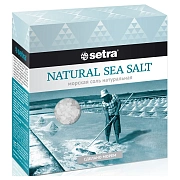 Соль морская Setra пищевая натуральная, 500г