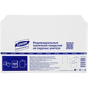 Одноразовые покрытия на унитаз Luscan Prof Optima 1/2 сложения 250шт/уп