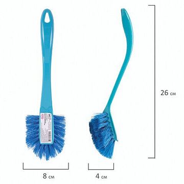 Щетка для мытья посуды 'Колибри', 8х4х26 см, цвет ассорти, IDEA, М 5202