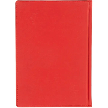 Ежедневник недатированный А5+, 136л, VELVET красный 3-115/10