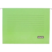 Папка подвесная Attache, А4, картон, зеленый, до 200л., 5шт/уп