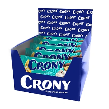 Батончик-мюсли Crony Кокос-шоколад, 50г
