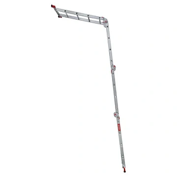 Лестница-трансформер алюминиевая 4х4 ступени, высота 4,5 м (4 секции по 1,2 м) до 150 кг, вес 16,5 к