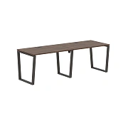 Стол 2-х местный EVWST 2380 Дуб Денвер тёмный/Мокко 2326х800х750 EDIS