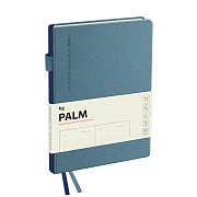 Ежедневник недатированный, А5, 136л., твердый переплет, кожзам, BG 'Palm. Steel blue', голубой