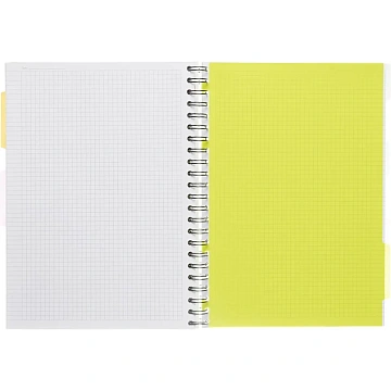Бизнес-тетрадь 140л,кл,А4,SPIRAL BOOK Салатовый,евросп,обл.пл,раздел.84102
