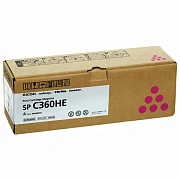 Картридж лазерный RICOH (SP C360HE) для Ricoh SP C360SFNw/C361SFNw, пурпур, оригинальный, ресурс 600