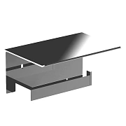 Держатель туалетной бумаги Nofer Corinto с полочкой, хром, 16878.B