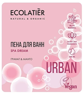 Пена для ванн Ecolatier гранат-манго, 600мл