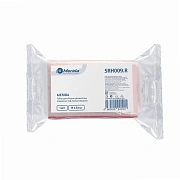 Губка для уборки деликатных поверхностей MERIDA, белый абразив, красный ППУ, 14 х 8