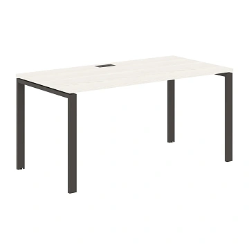 Стол прямой EUST 1580 Ясень Траун/Мокко 1560х800х750 EDIS