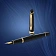 Ручка подарочная перьевая WATERMAN 'Expert 3 Black Lacquer GT', черный лак, позолоченные детали, синяя, S0951640