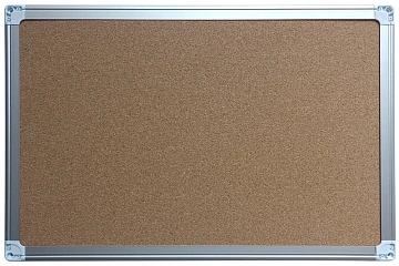 Доска пробковая Silwerhof 90x120см, алюминиевая рама