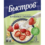 Каша Быстров клубника, молоко 17шт*40г