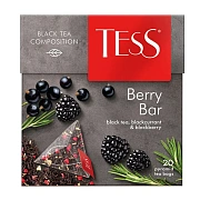 Чай TESS (Тесс) 'Berry Bar', черный с ароматом ежевики и черной смородины, 20 пирамидок по 1,8 г, 07