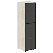 Шкаф колонка со стеклянной дверью LMC 40.2(R) Сосна Эдмонт 400х430х1517 LOFTIS