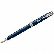 Ручка шариковая Parker 'Sonnet Subtle Blue CT' черная, 1,0мм, поворот., подар. уп.