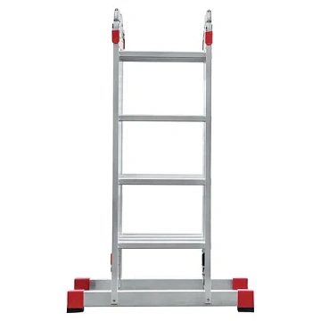 Лестница-трансформер алюминиевая 4х4 ступени, высота 4,5 м (4 секции по 1,2 м) до 150 кг, вес 16,5 к