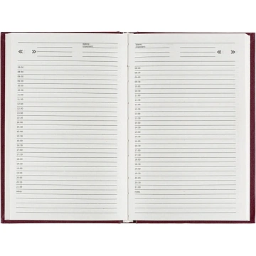 Ежедневник недатированный Attache Economy, бумвинил,бордо,А5,128х200мм,160л