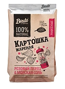 Чипсы Bruto рифленые Морская соль и розовый перец, 120г