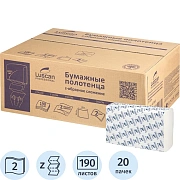 Полотенца бумажные д/дисп. Luscan Professional Zслож2слбелцел190л20пач/уп