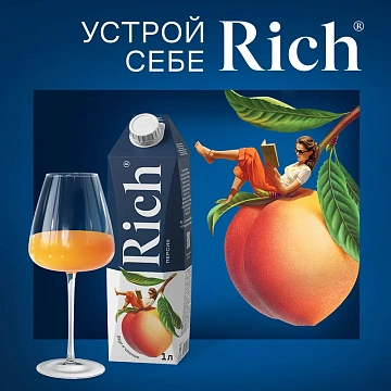 Сок Rich персик, 1л
