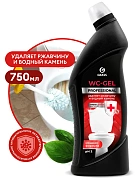 Средство чистящее кислотное для санузлов 750 мл, GRASS WC-GEL PROFESSIONAL, 125535