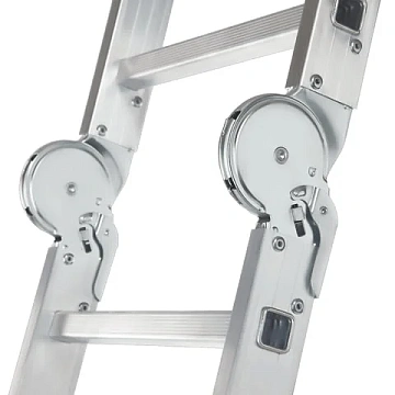 Лестница-трансформер алюминиевая 4х4 ступени, высота 4,5 м (4 секции по 1,2 м) до 150 кг, вес 16,5 к