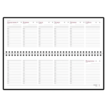 Планинг недатированный ГР. Sidney Nebraska, черный 3-318/02