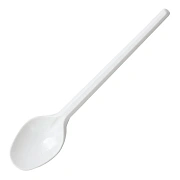 Ложка чайная одноразовая На троих Детский пластиковая белая, 10шт