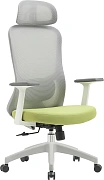 Кресло Cactus CS-GMC515-GYGN серый сиденье салатовый сетка/ткань с подголов. крестов. пластик пласти