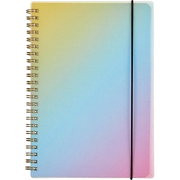 Бизнес-тетрадьAttache Selection Rainbow A5 80л,клетка,спираль145х208мм