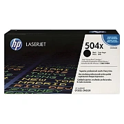 Картридж лазерный HP (CE250X) ColorLaserJet CP3525/CM3530, №504X, черный, оригинальный, ресурс 10500