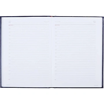 Ежедневник недатированный синий,А5,145х205мм,136л,Ideal 3-122/05
