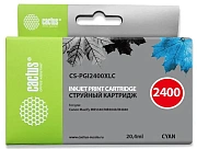 Картридж струйный Cactus CS-PGI2400XLC голубой