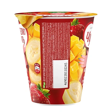Йогурт Чудо Банан-клубника-манго 2%, 290г