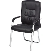 Конференц-кресло BN_TQ_Echair-807 VPU кожзам черный, хром