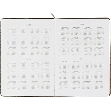 Ежедневник недатированный черный, рептилия, А5 136 л., ATTACHE