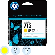 Картридж струйный HP 712 3ED69A жел. для DJ Т230/630